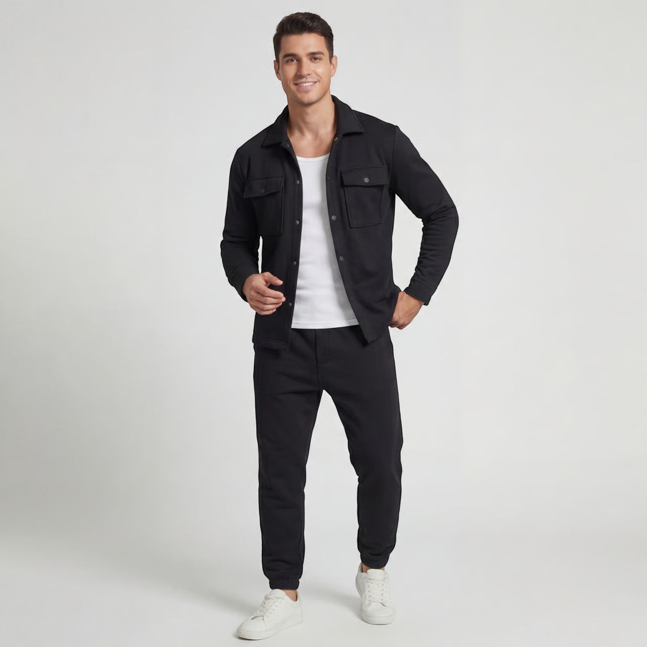 ENSEMBLE CASUAL HOMME DEUX PIÈCES