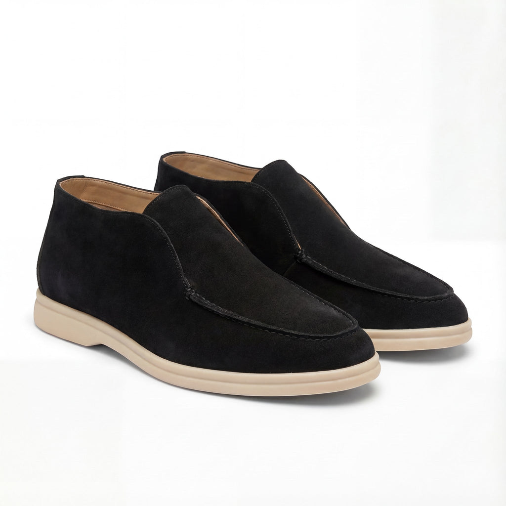 MOCASSINS HAUTS EN SUÈDE POUR HOMME