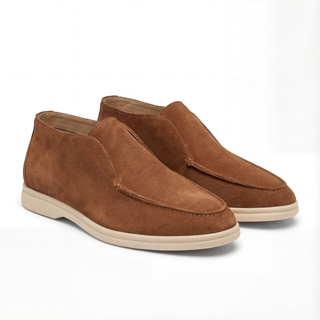 MOCASSINS HAUTS EN SUÈDE POUR HOMME