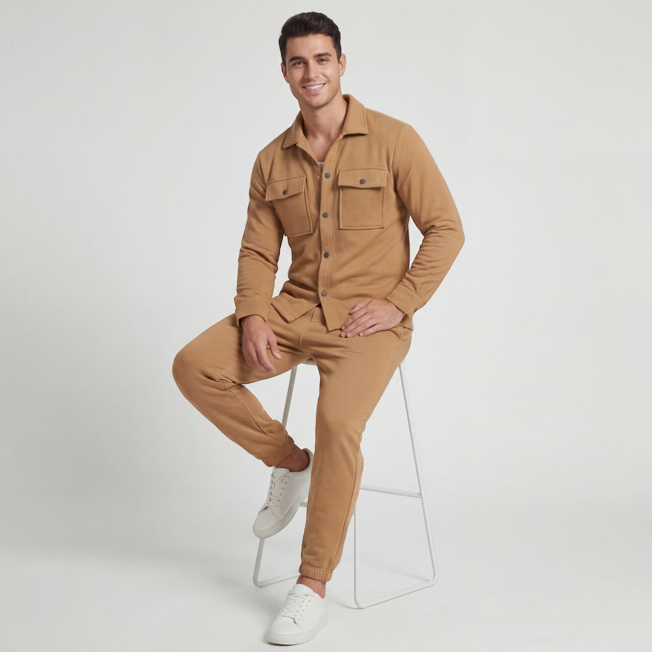 ENSEMBLE CASUAL HOMME DEUX PIÈCES