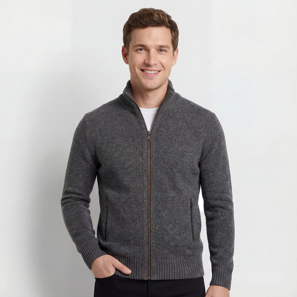 GILET HOMME MAILLE COL MONTANT