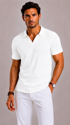 Polo Structuré Pour Hommes