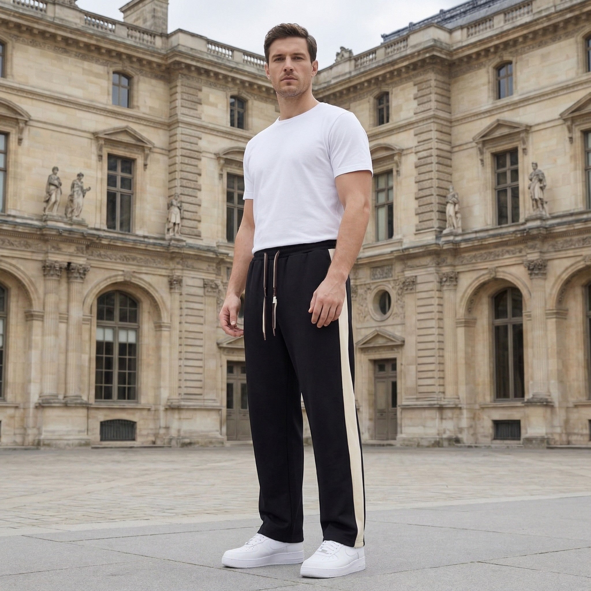 PANTALON HOMME COTON JAMBE DROITE