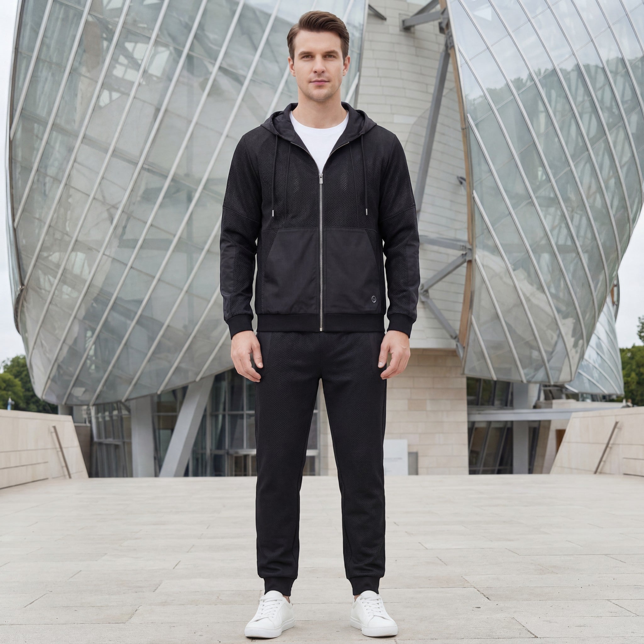 ENSEMBLE LOISIR HOMME SWEAT À CAPUCHE ET PANTALON