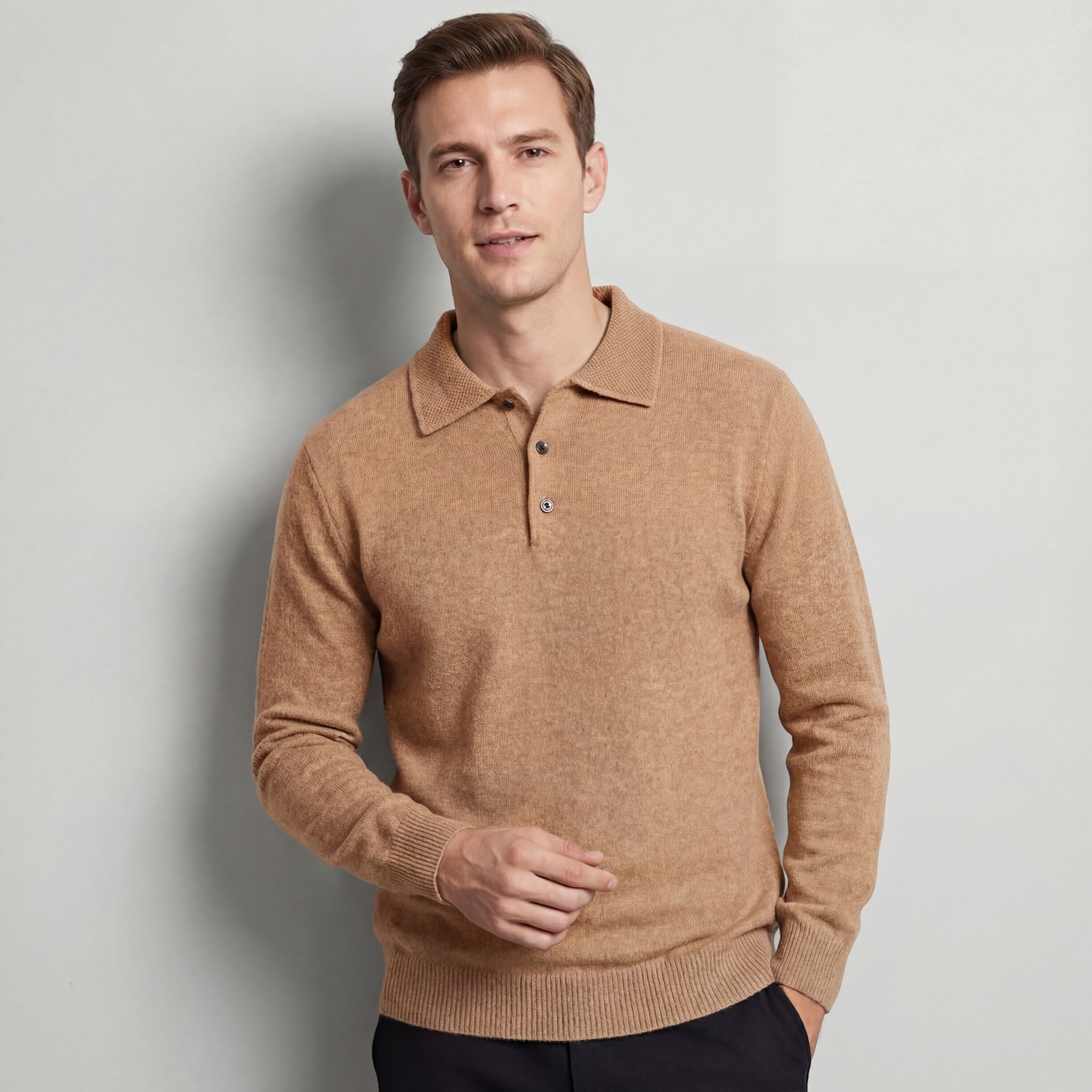 PULL HOMME COL POLO MAILLE