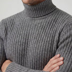 PULL HOMME COL ROULÉ MAILLE FINE
