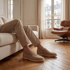 MOCASSINS HAUTS EN SUÈDE POUR HOMME