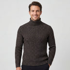 PULL HOMME COL ROULÉ MAILLE FINE