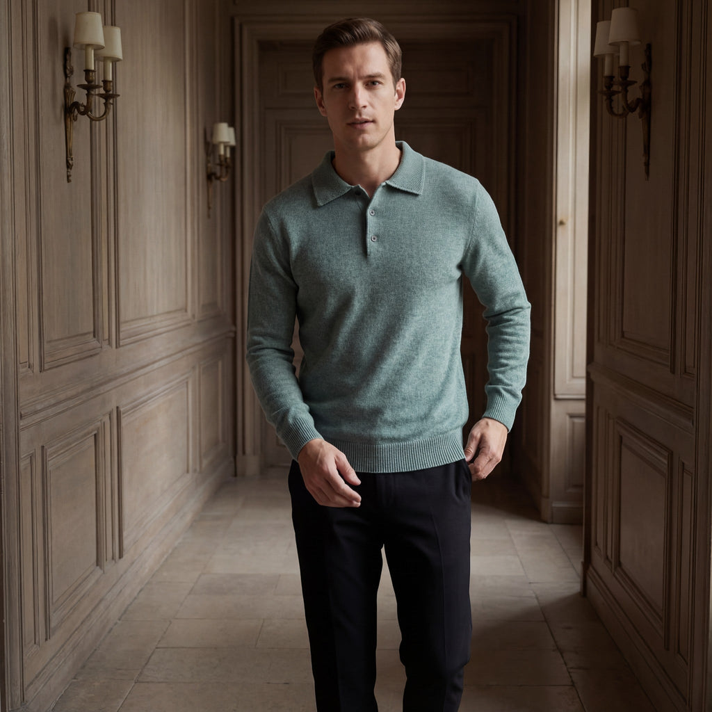 PULL HOMME COL POLO MAILLE