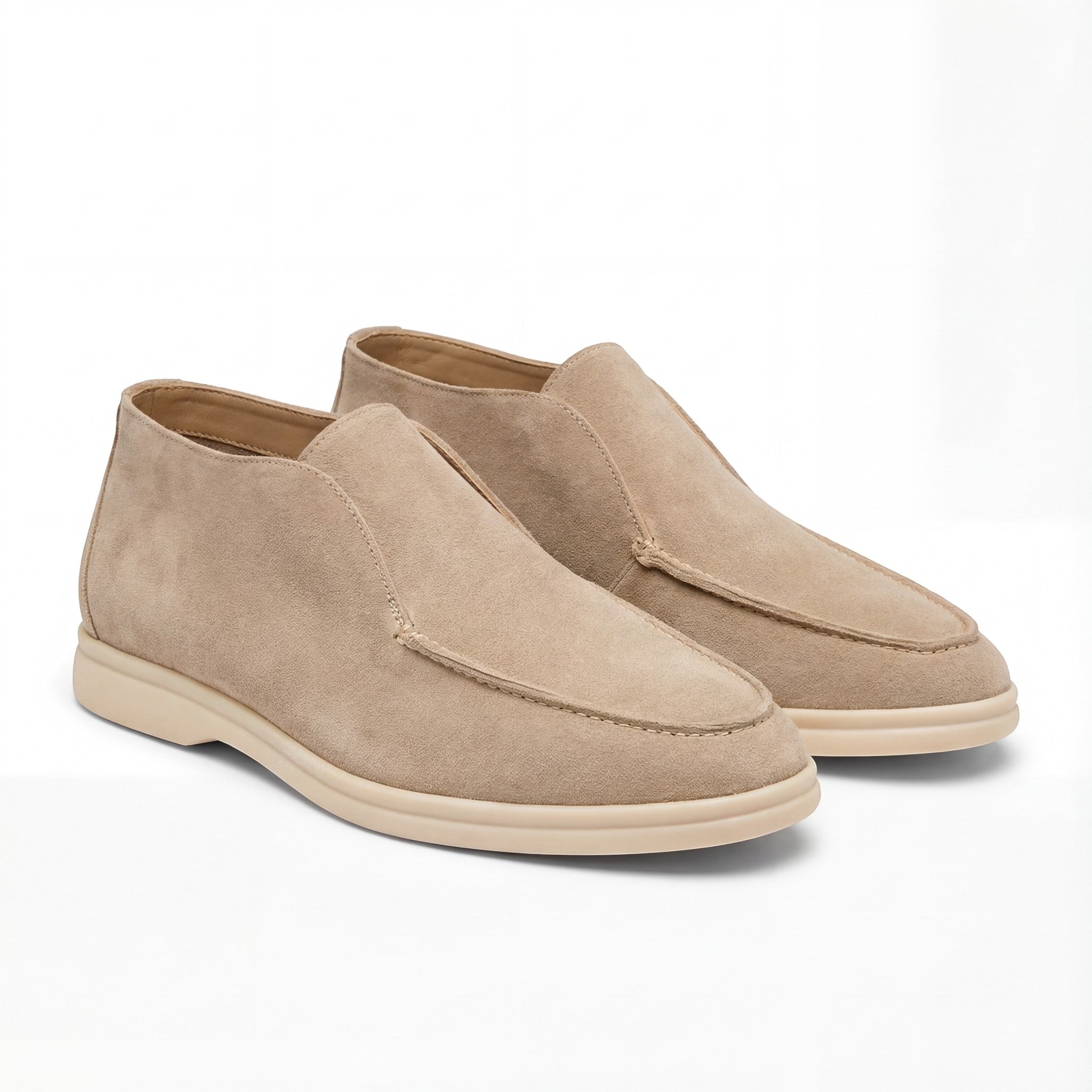 MOCASSINS HAUTS EN SUÈDE POUR HOMME