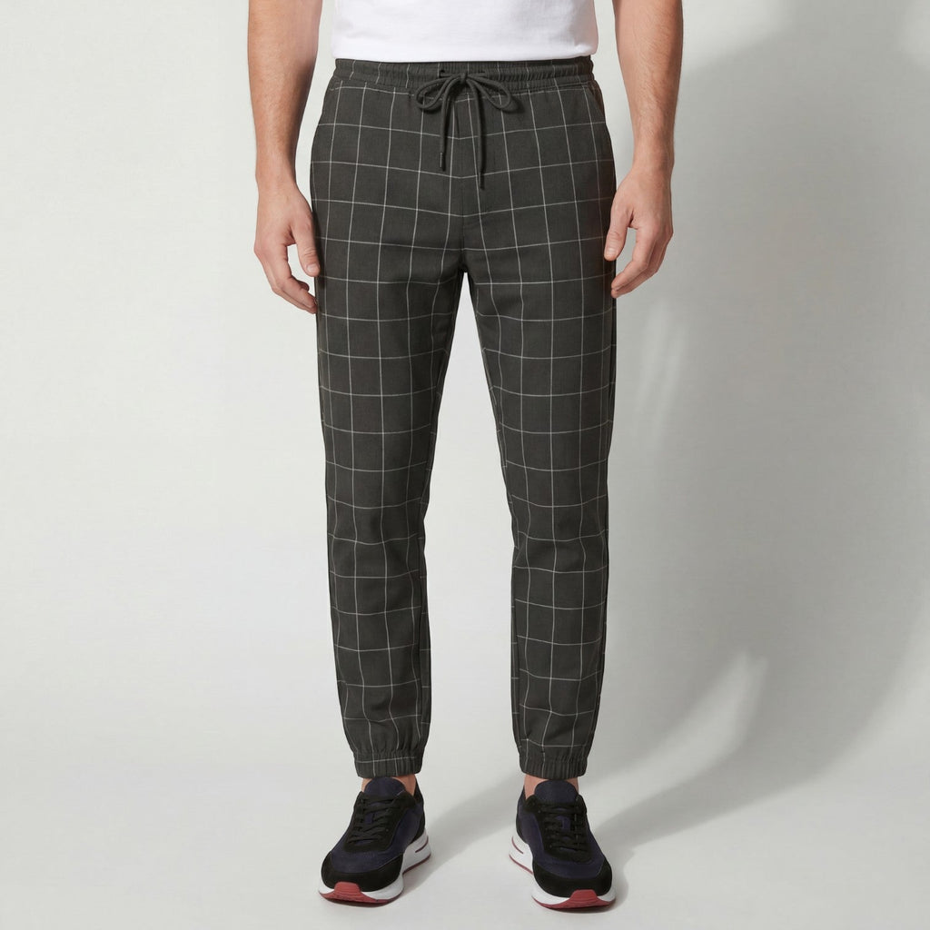 PANTALON HOMME CARREAUX COTON
