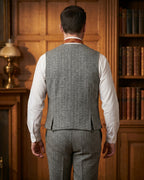 Veste À Col À Revers En Motif Chevron Pour Hommes