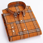 Chemise Homme À Carreaux Manche Longue
