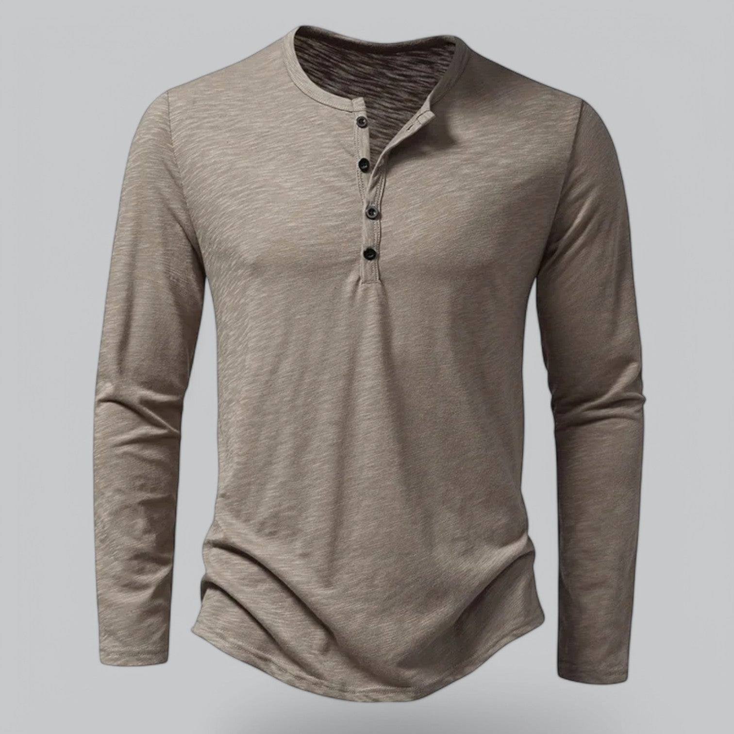 T-SHIRT HENLEY HOMMES