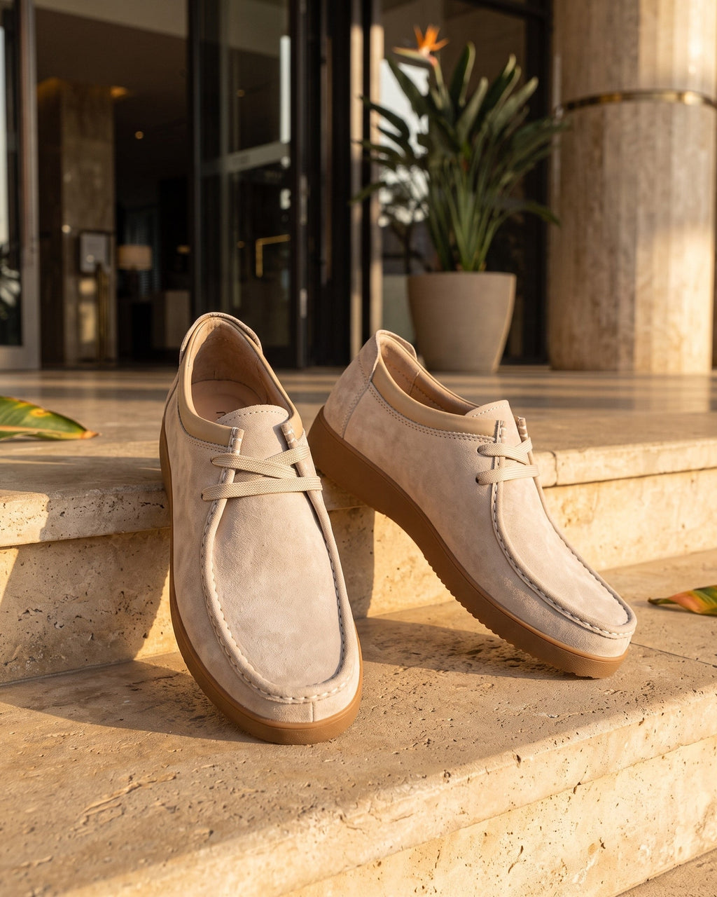 Mocassins En Cuir Avec Coutures Apparentes Pour Hommes