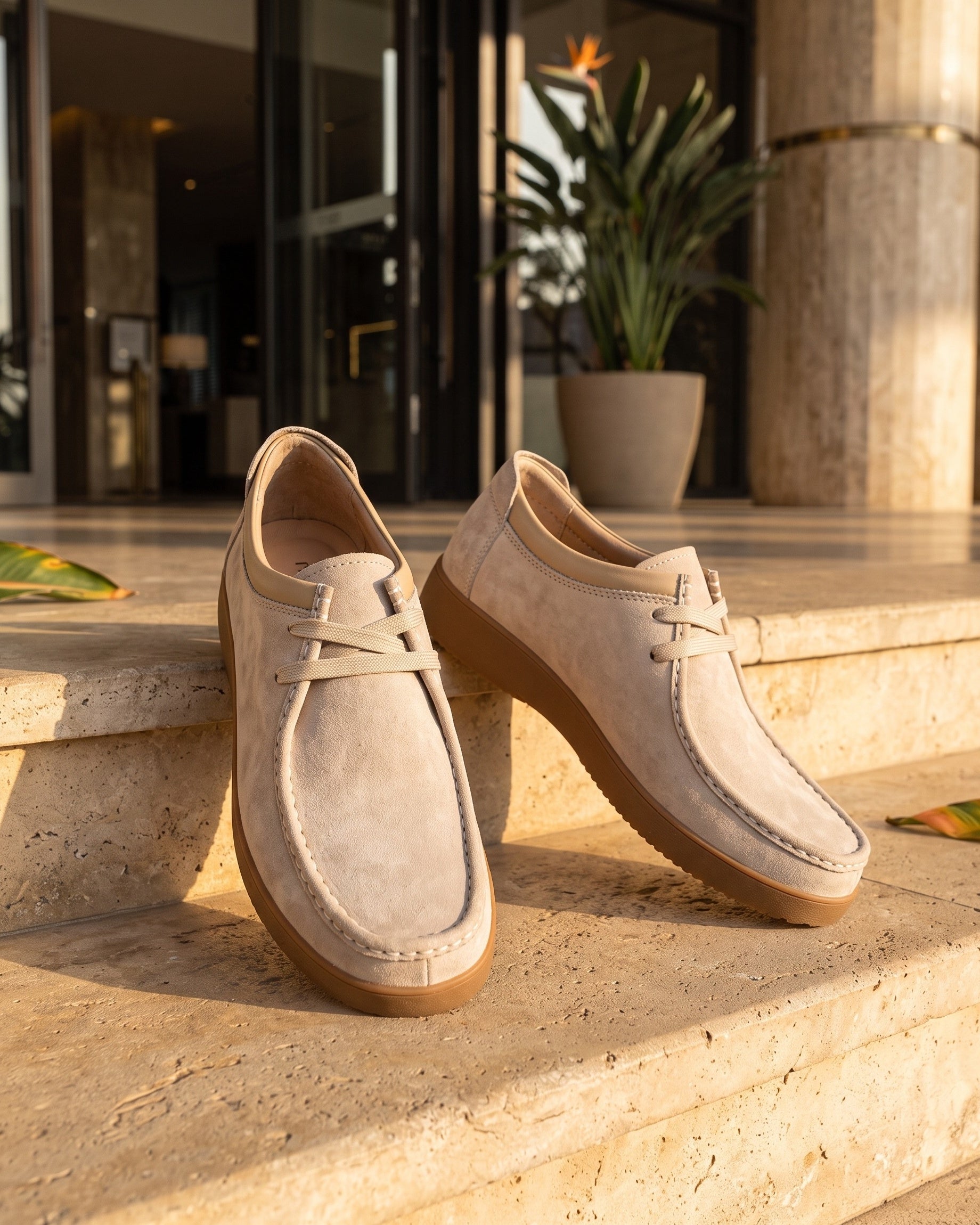 Mocassins En Cuir Avec Coutures Apparentes Pour Hommes