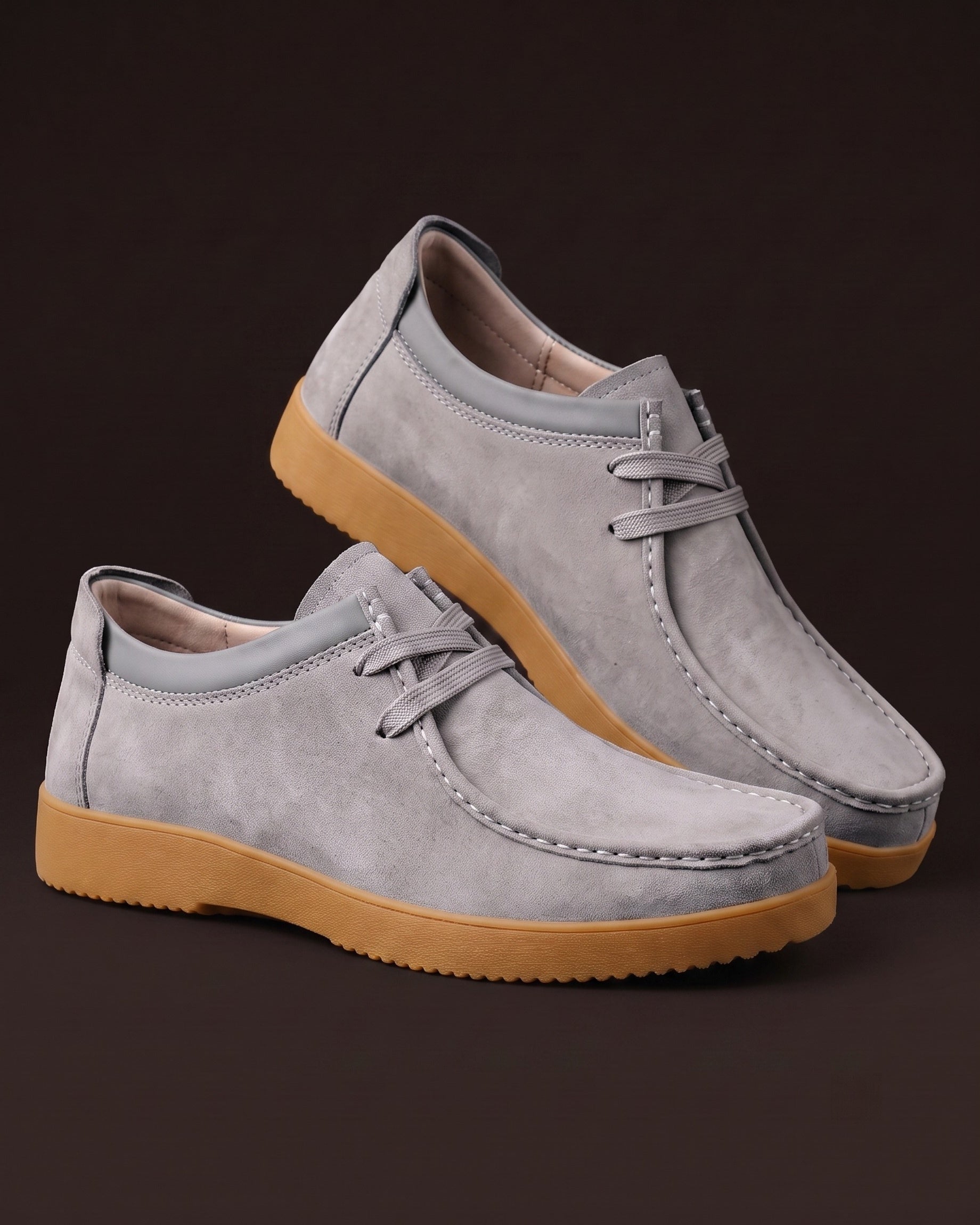 Mocassins En Cuir Avec Coutures Apparentes Pour Hommes