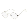 Argent avec verres transparents