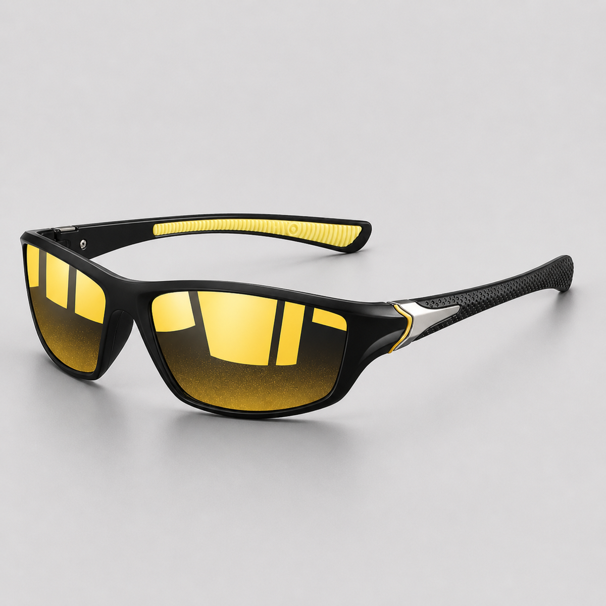Lunettes sport hommes - Jaune