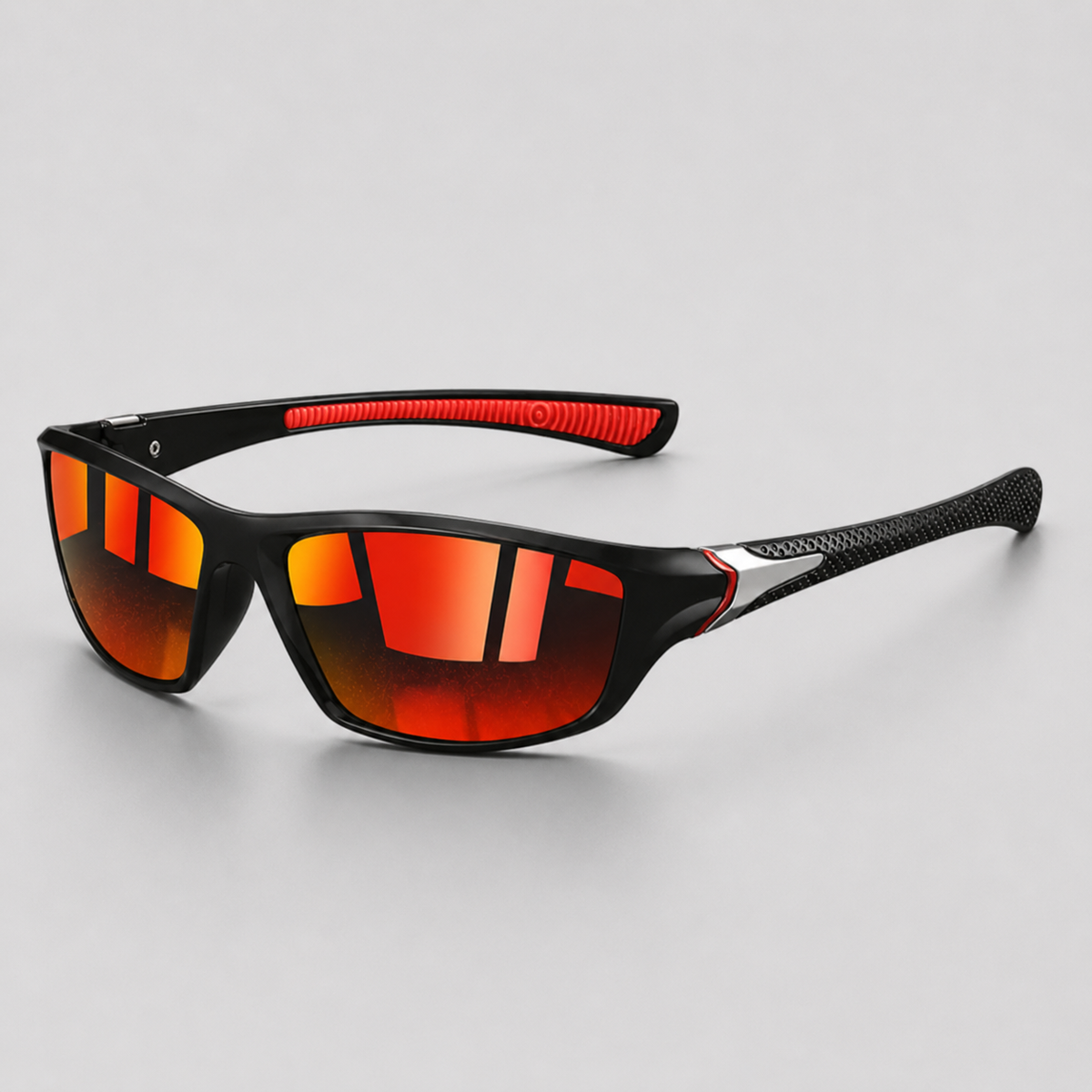 Lunettes sport hommes - Rouge