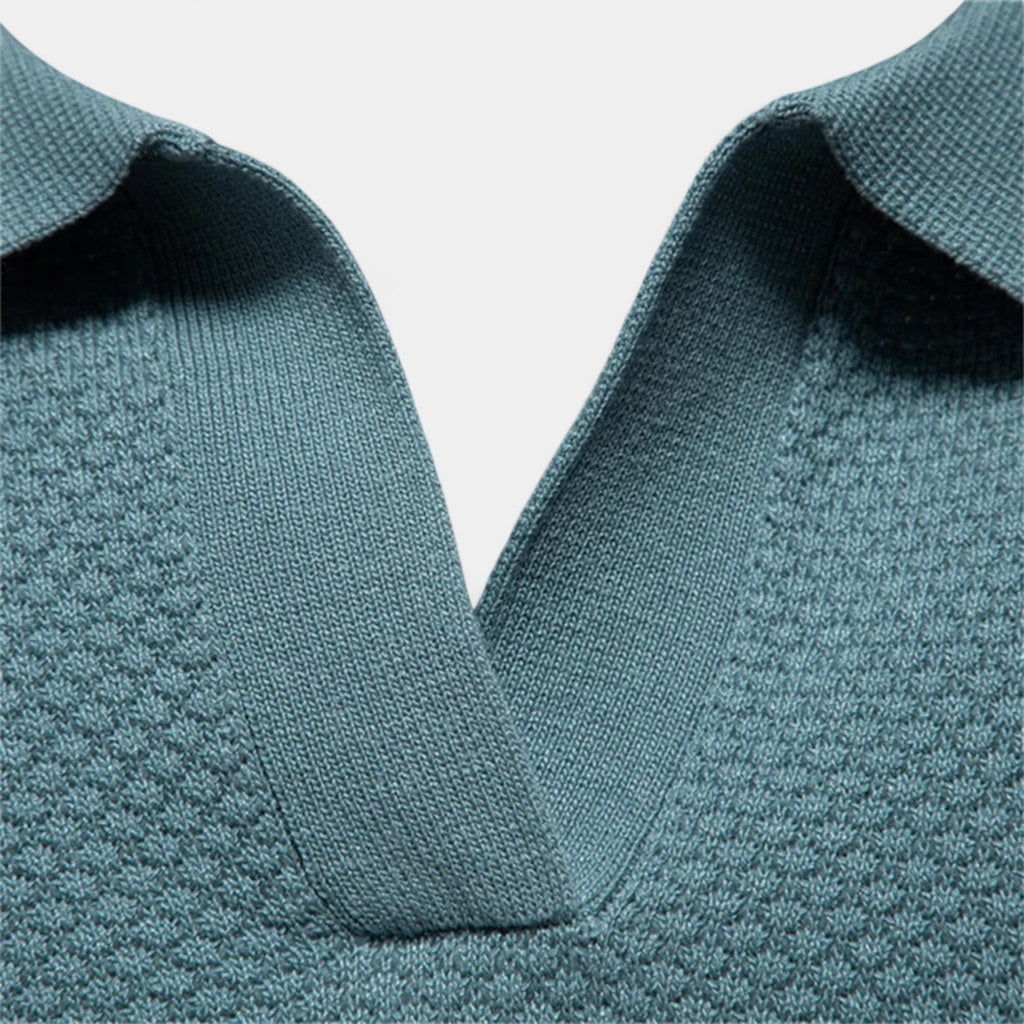 POLO HOMME COL OUVERT SANS BOUTONS
