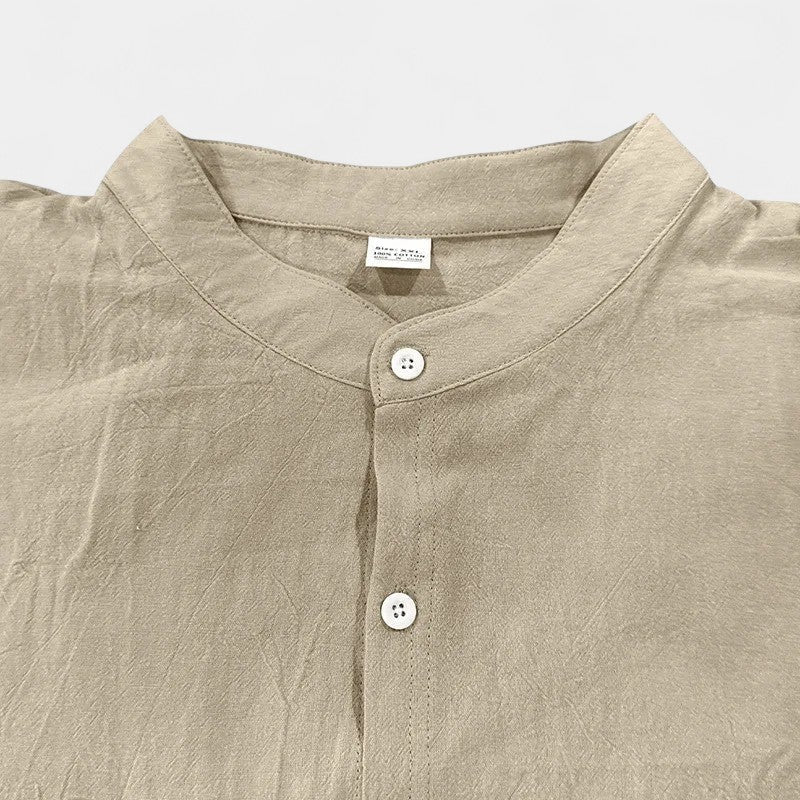 CHEMISE HOMME COL MONTANT STYLE UTILITY