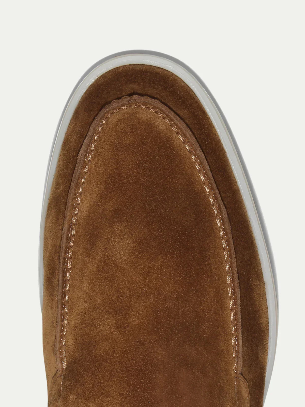 Mocassins daim caramel pour homme - image 4