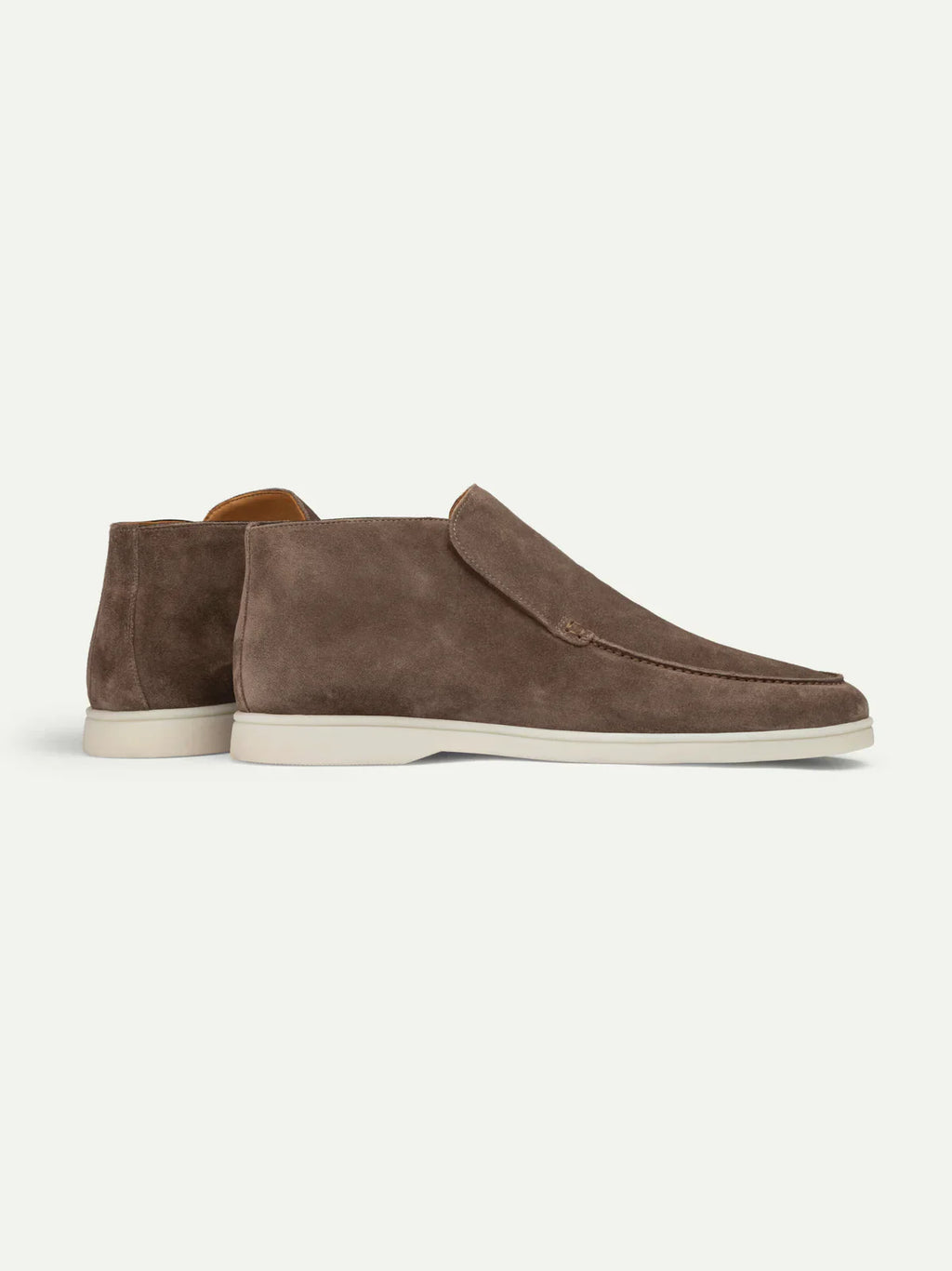 Mocassins daim gris cendré pour homme - image 2