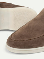 Mocassins daim gris cendré pour homme - image 4