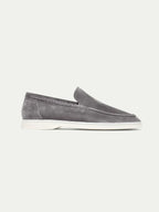 Mocassins daim gris pour homme - image 3