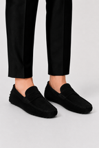 Mocassins suède hommes - Noir