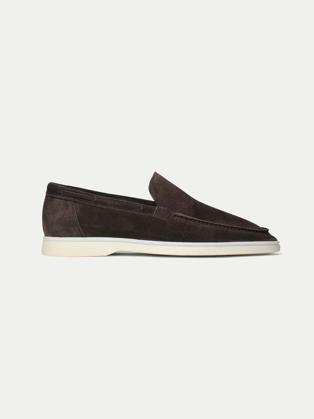 Mocassins yacht daim gris chaud pour homme - image 3