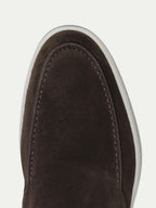 Mocassins yacht daim gris chaud pour homme - image 4