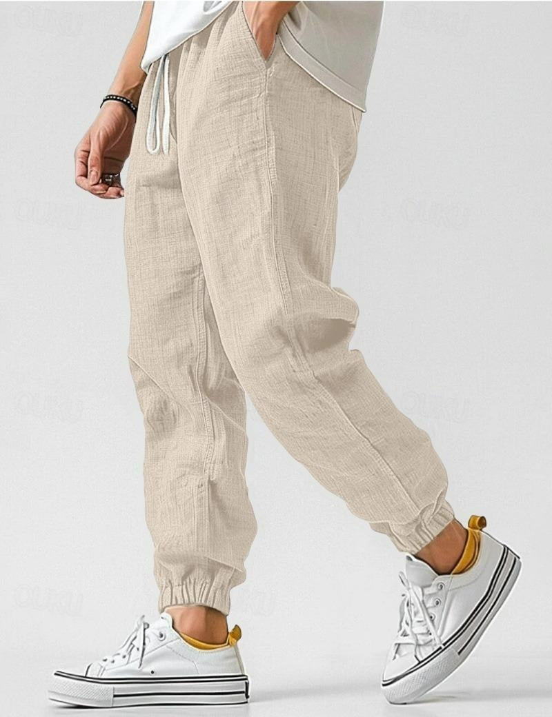 Pantalon lin hommes - Beige