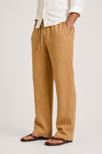 Pantalon lin hommes - Curcuma