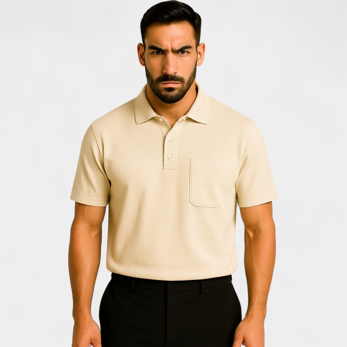 Polo homme classique coton - Beige