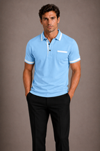 Polo hommes - Bleu