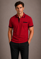 Polo hommes - Rouge