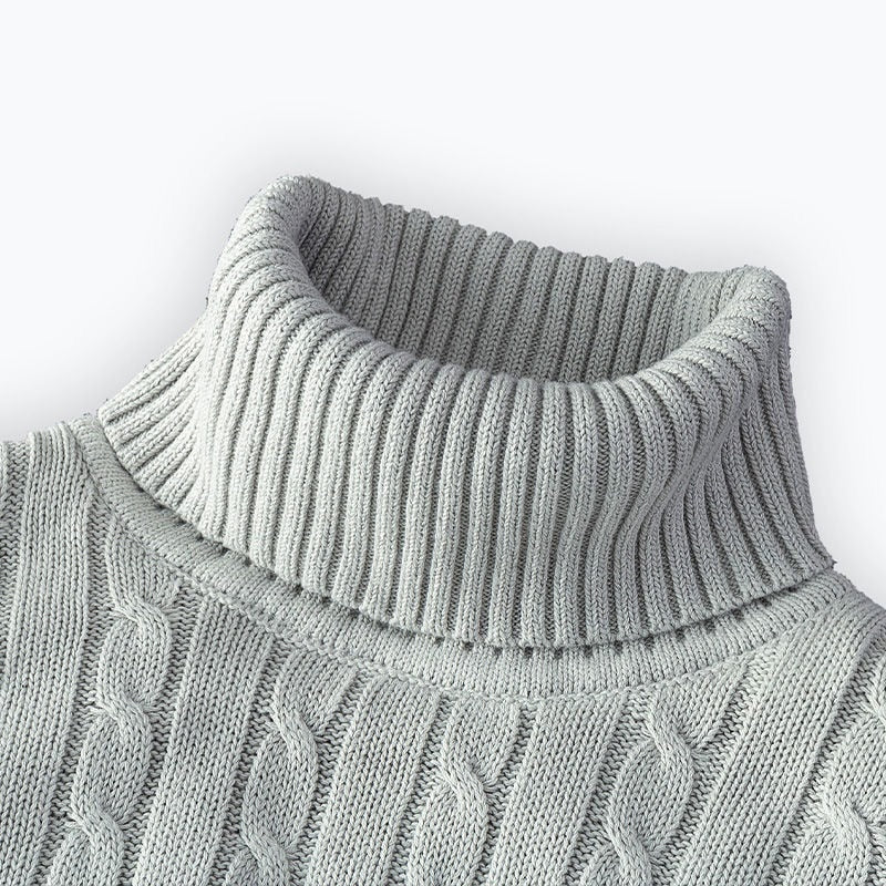 Pull à col roulé soan pour homme - Gris clair