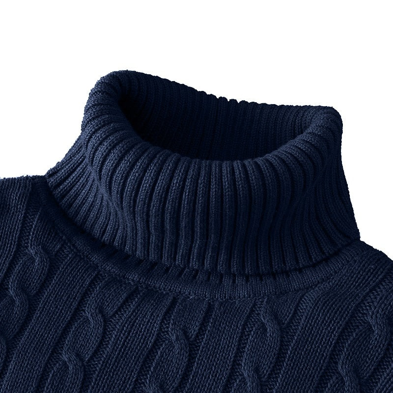 Pull à col roulé soan pour homme - Marine