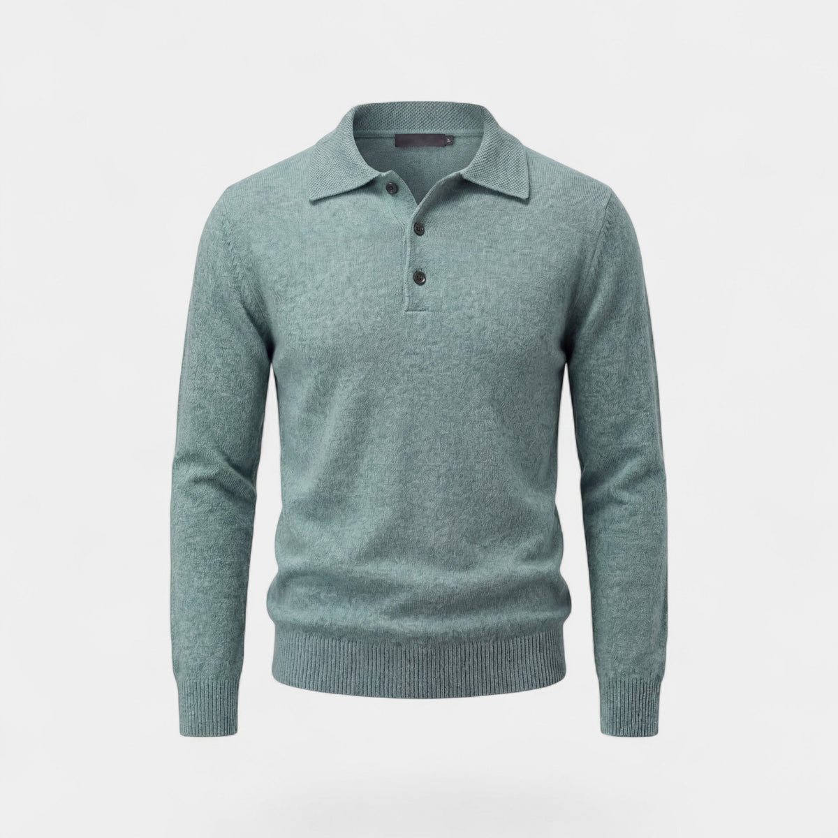 Pull homme col polo maille - image 3