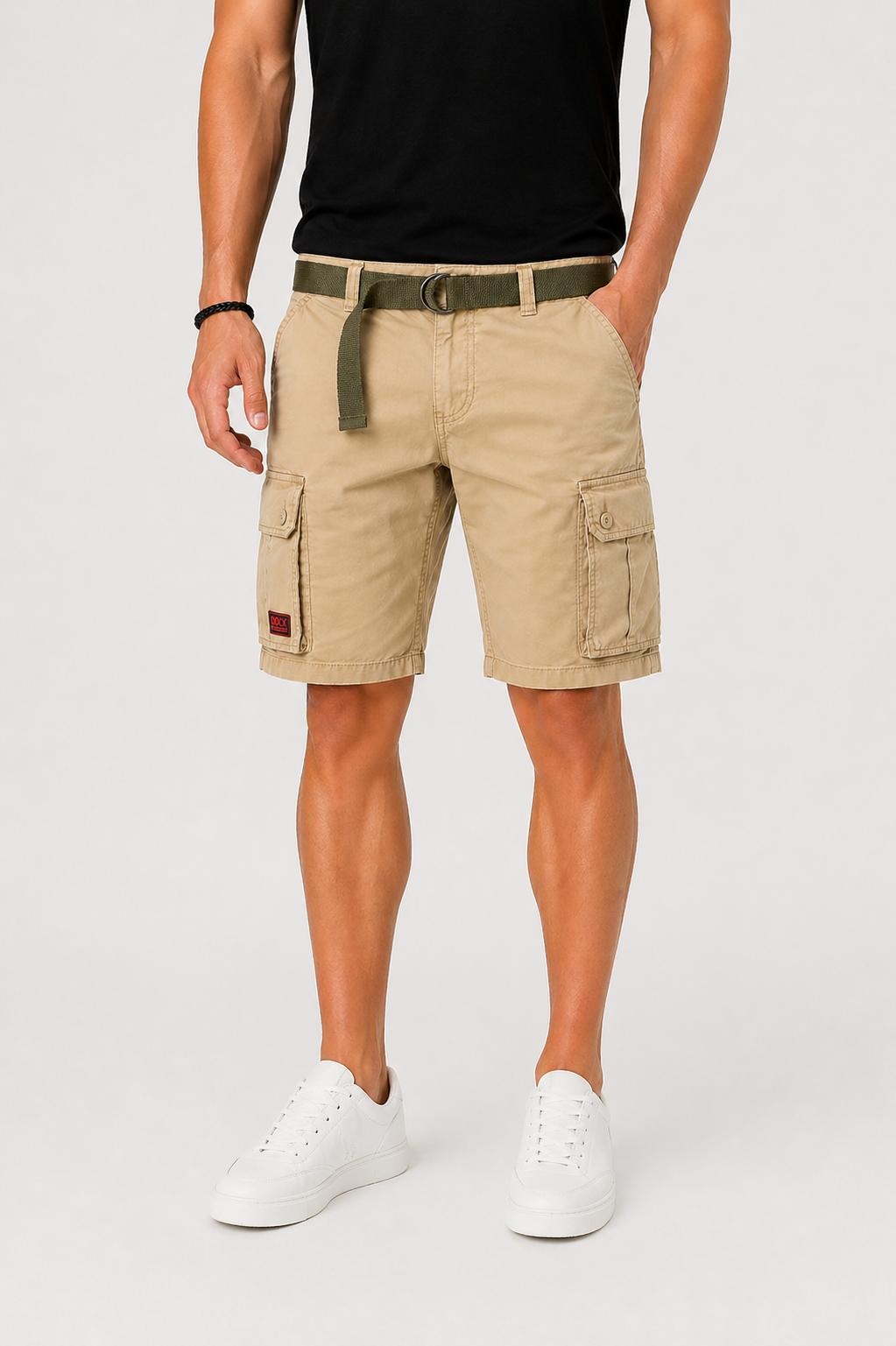 Short cargo hommes - Kaki