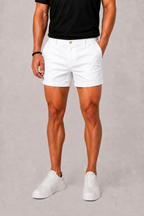 Short chino homme - Blanc