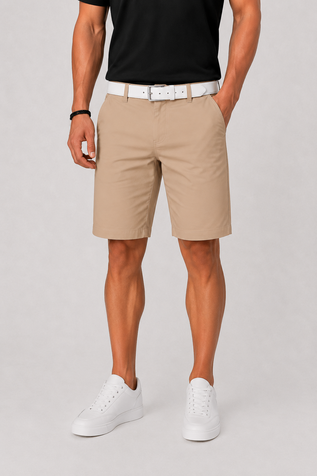 Short homme casual - Kaki