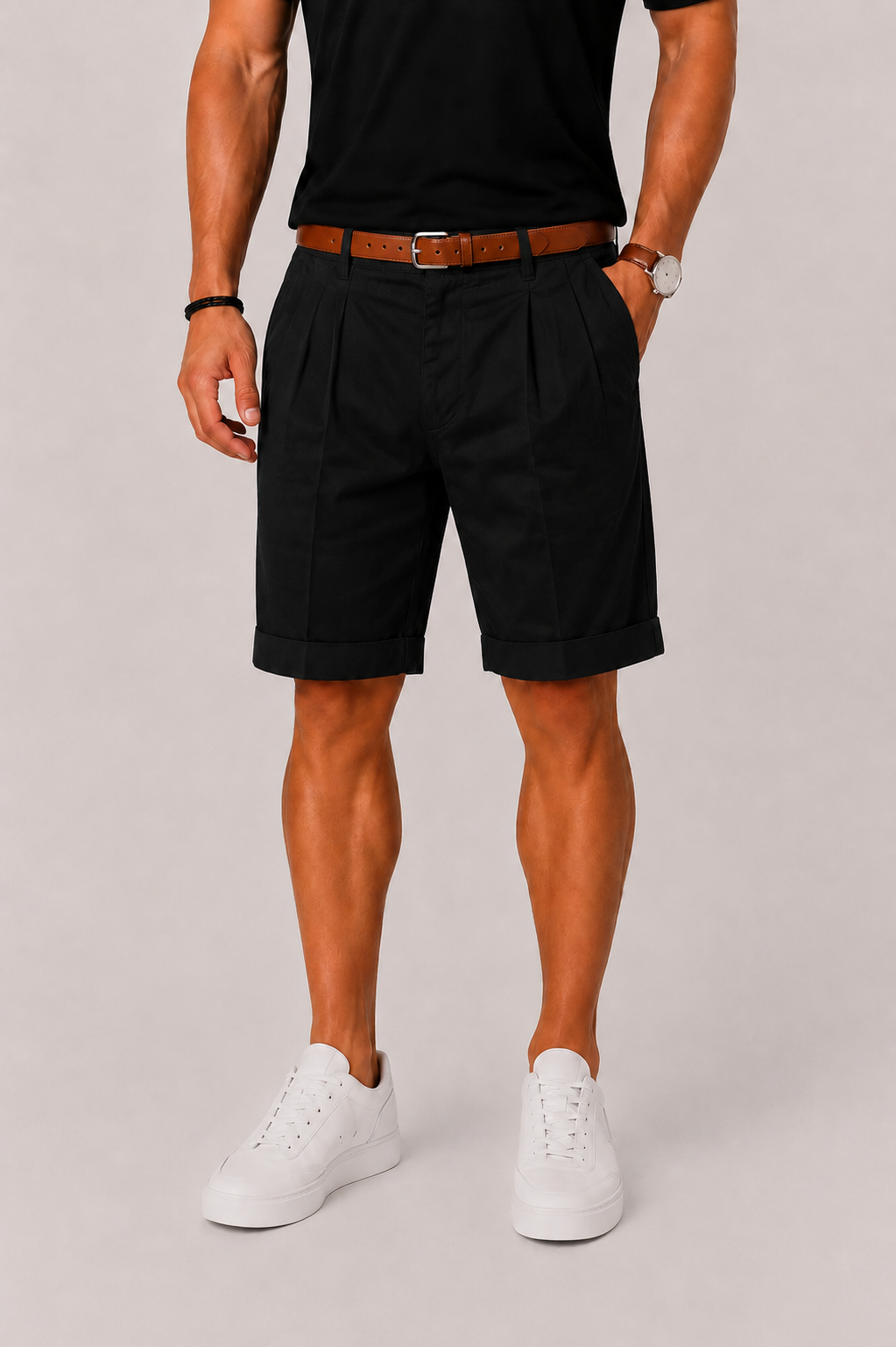 Short homme style classique - Noir