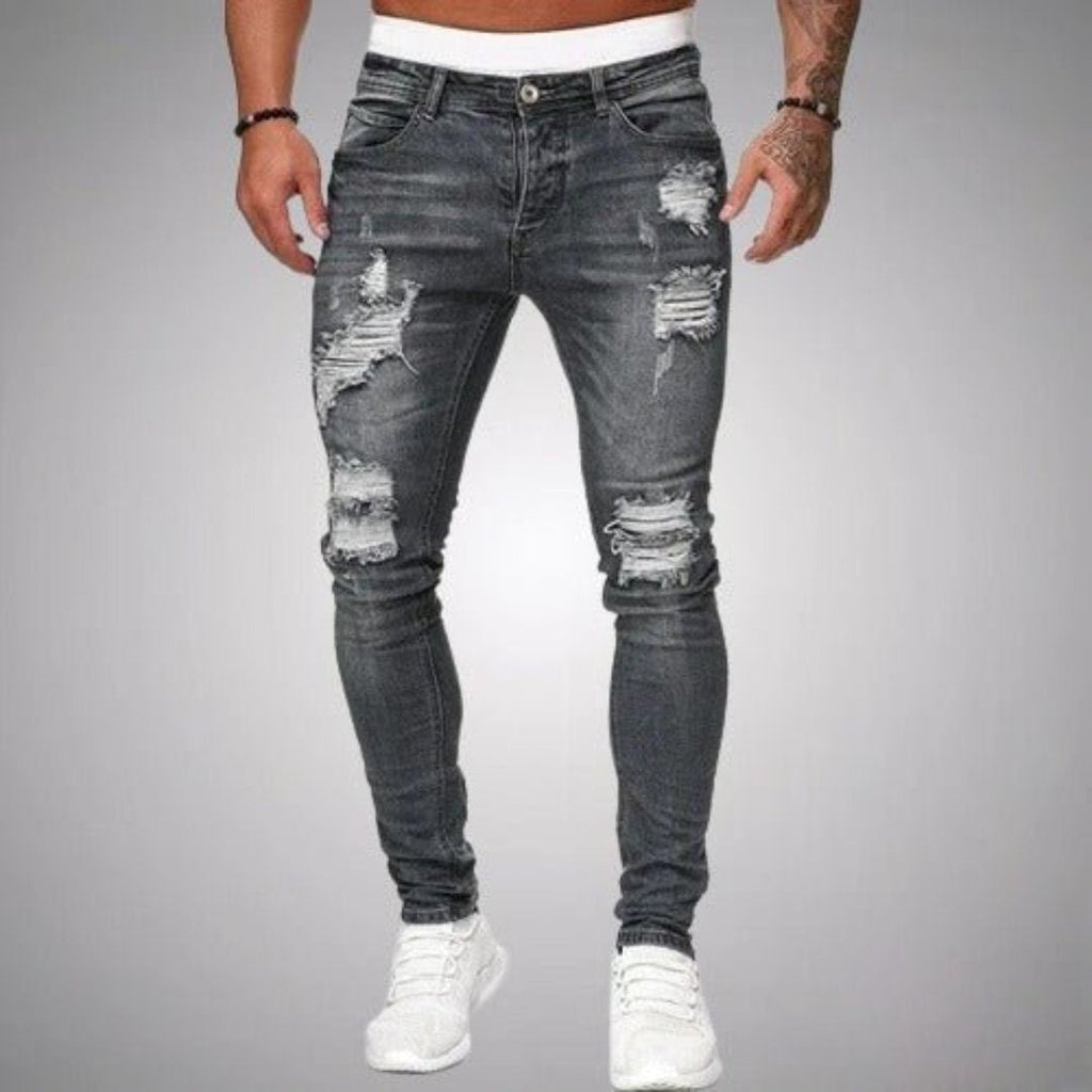 JEAN SKINNY DÉCHIRÉ POUR HOMME