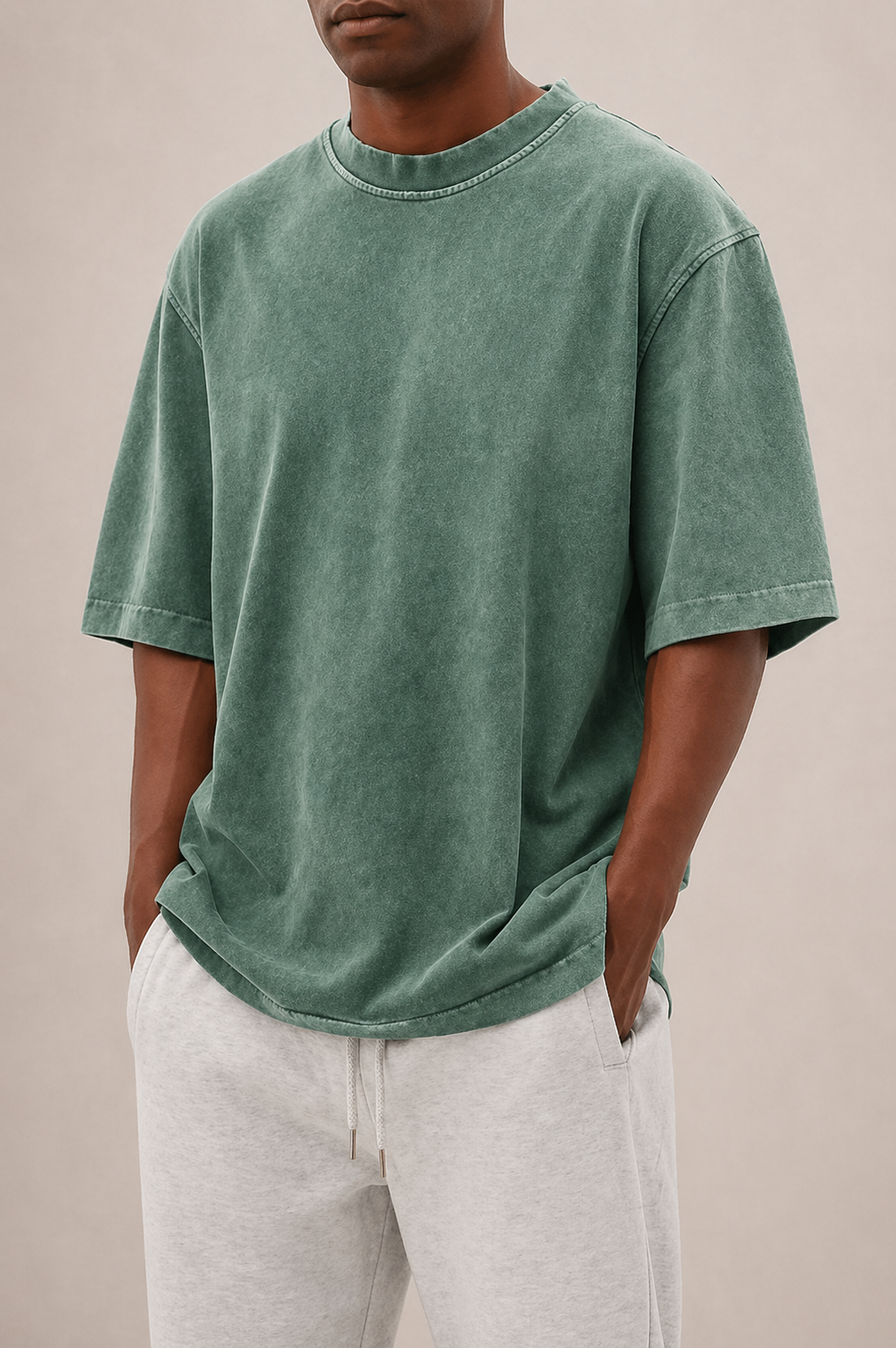 T-shirt coton hommes - Vert