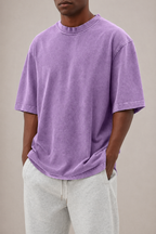 T-shirt coton hommes - Violet