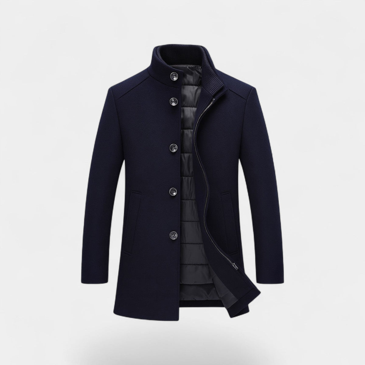 Trench parka homme capuche amovible - image 3