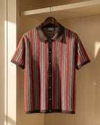 Polo Tricoté Avec Fermeture Boutonnée Pour Hommes